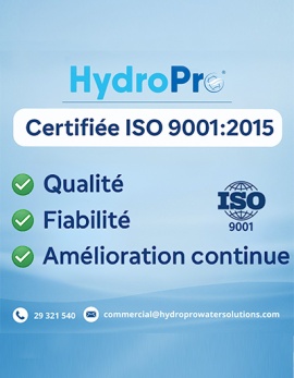HydroPro Tunisie obtient la certification ISO 9001:2015 HydroPro Tunisie obtient la certification ISO 9001:2015