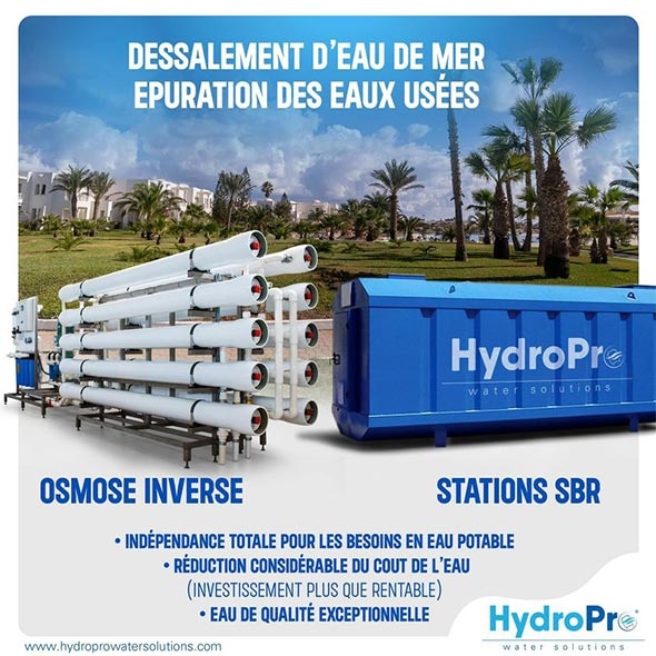 Station de dessalement et d'épuration d'eau usée en tunisie 