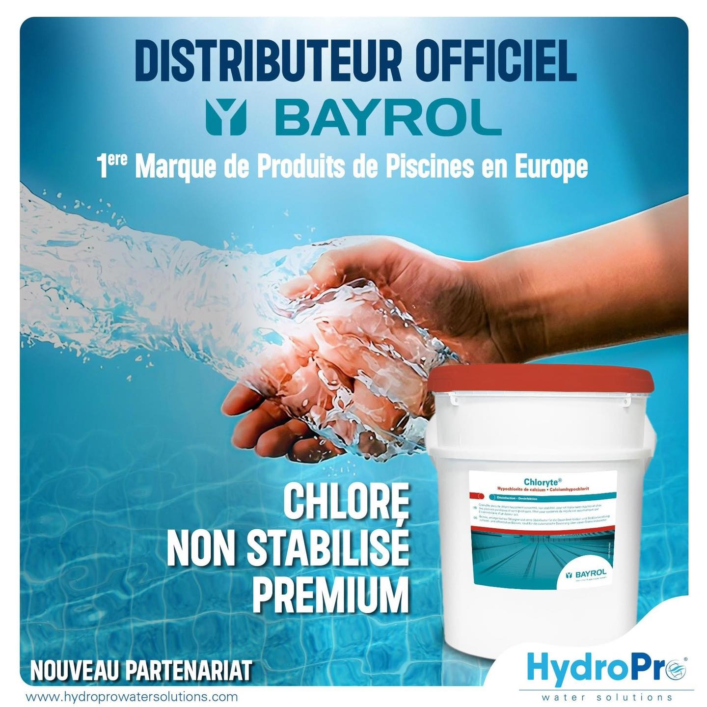 Nouveau Chlore Non Stabilisé pour Piscines Professionnelles chez Hydropro